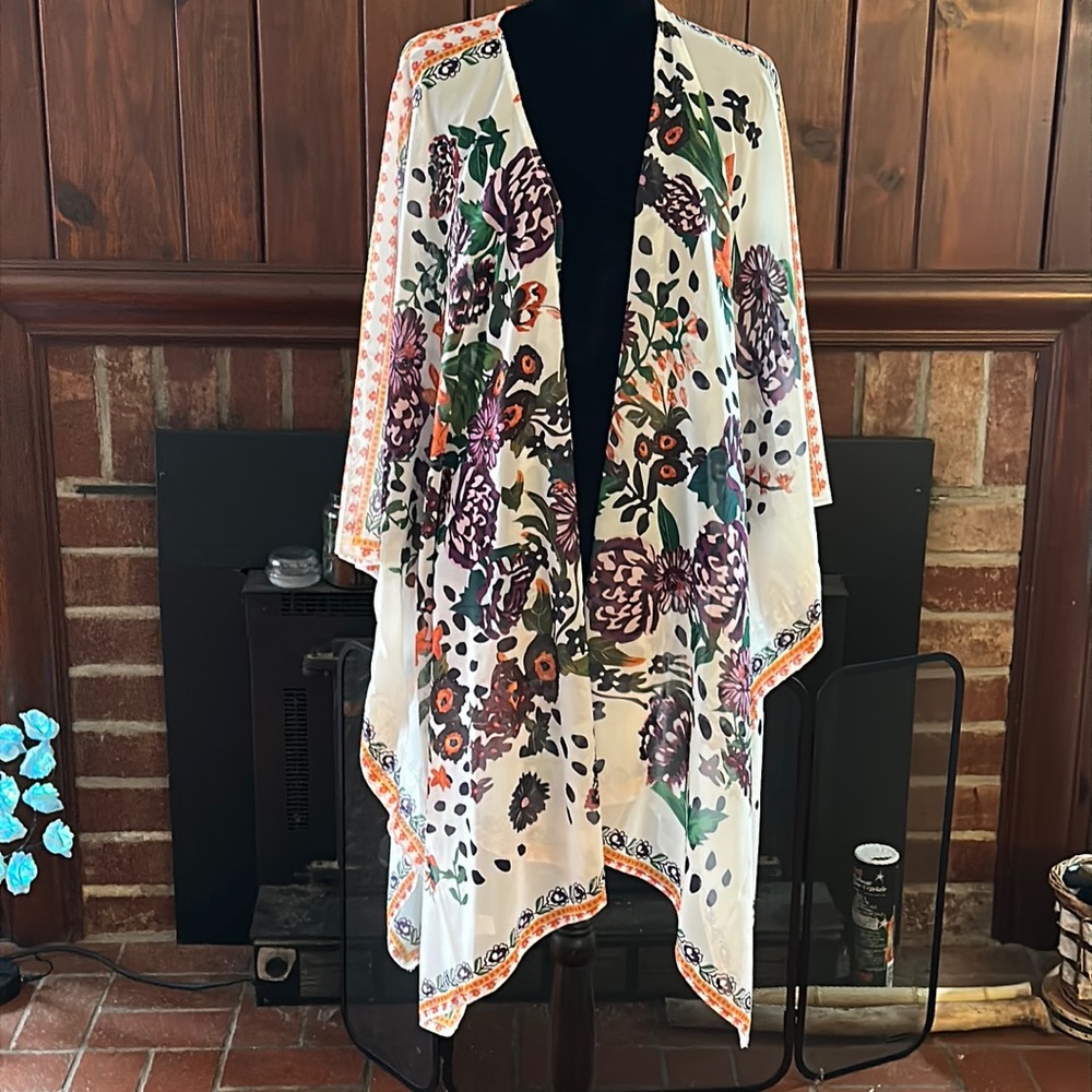 BRAND NEW ruana lightweight wrinkle resistant pashmina all year scarf cardigan